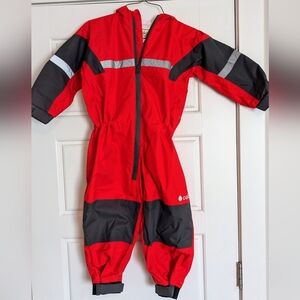 OAKI Children's Rain/Trail Suit Fiery Red 5T New w/o Tags